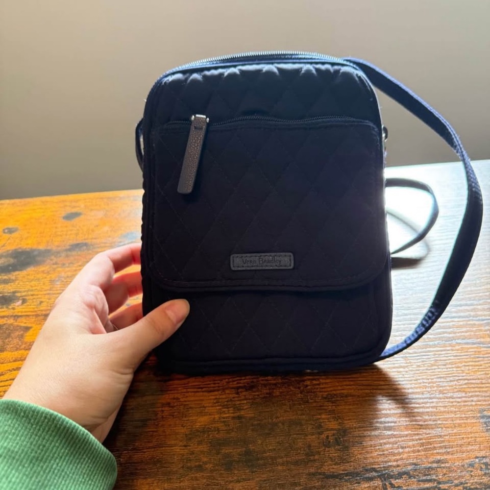 Vera Bradley Navy Quilted Crossbody Bag